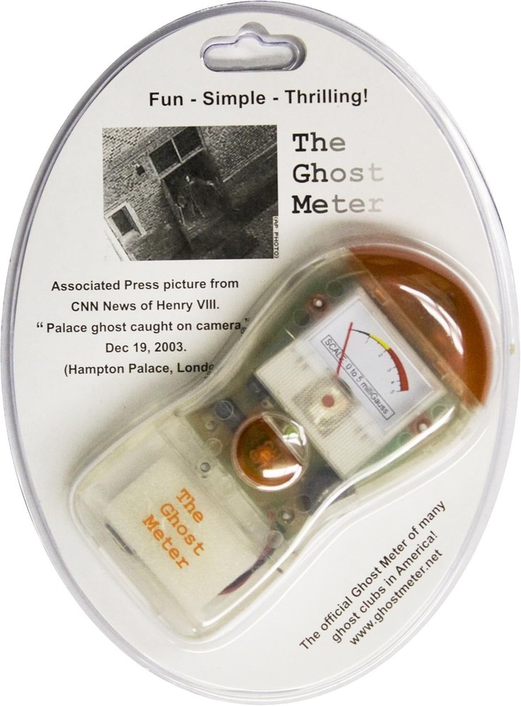 The Ghost Meter EMF Sensor - Transparent, Battery-Powered for Ghost Hunters