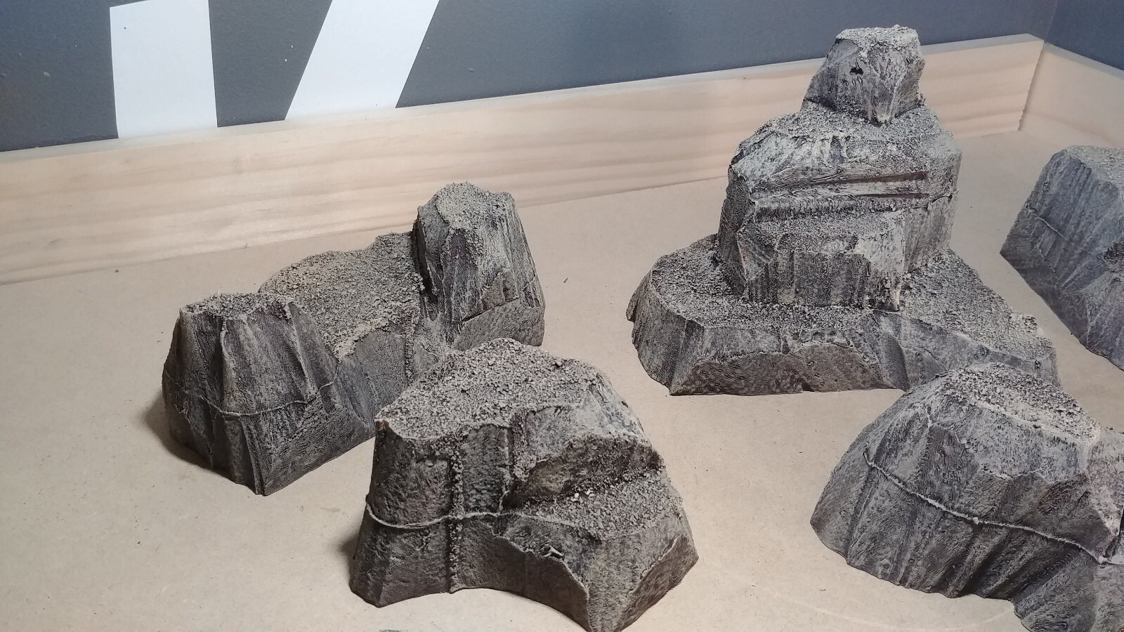 Tabletop Wargaming Terrain - Tall Hills - Large Box Set of Wasteland or Desert