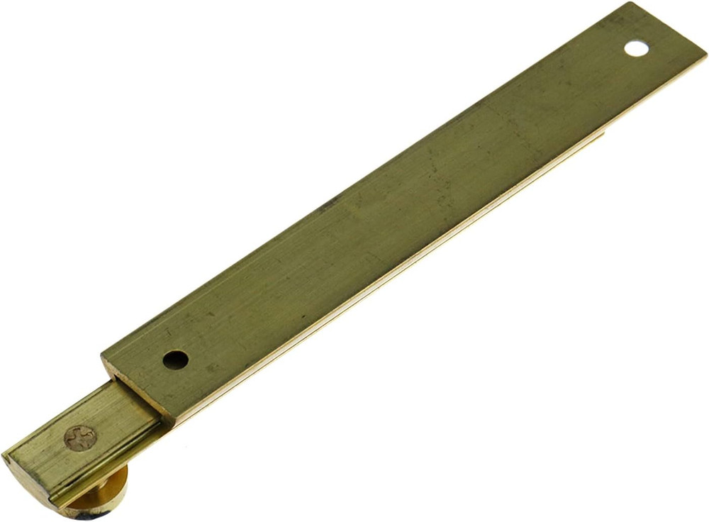 2Pcs Gold Solid Brass Surface Bolt 4 Inch Cabinet Sliding Bolt Latch with Screws