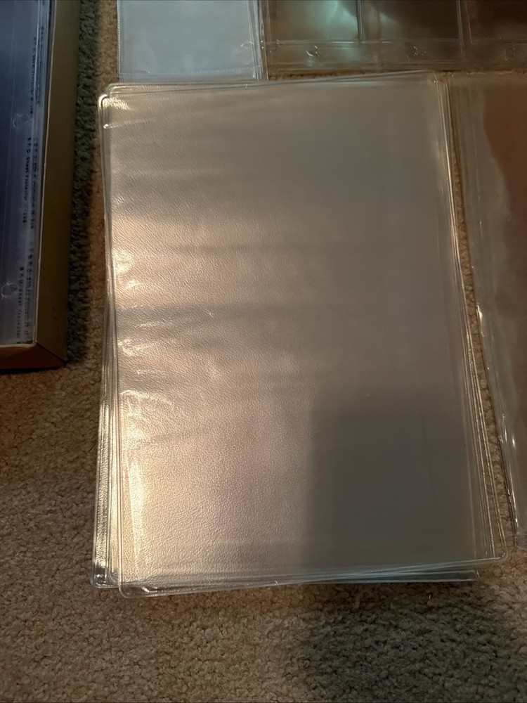 Clear Protective Sheets For Stamp Organization