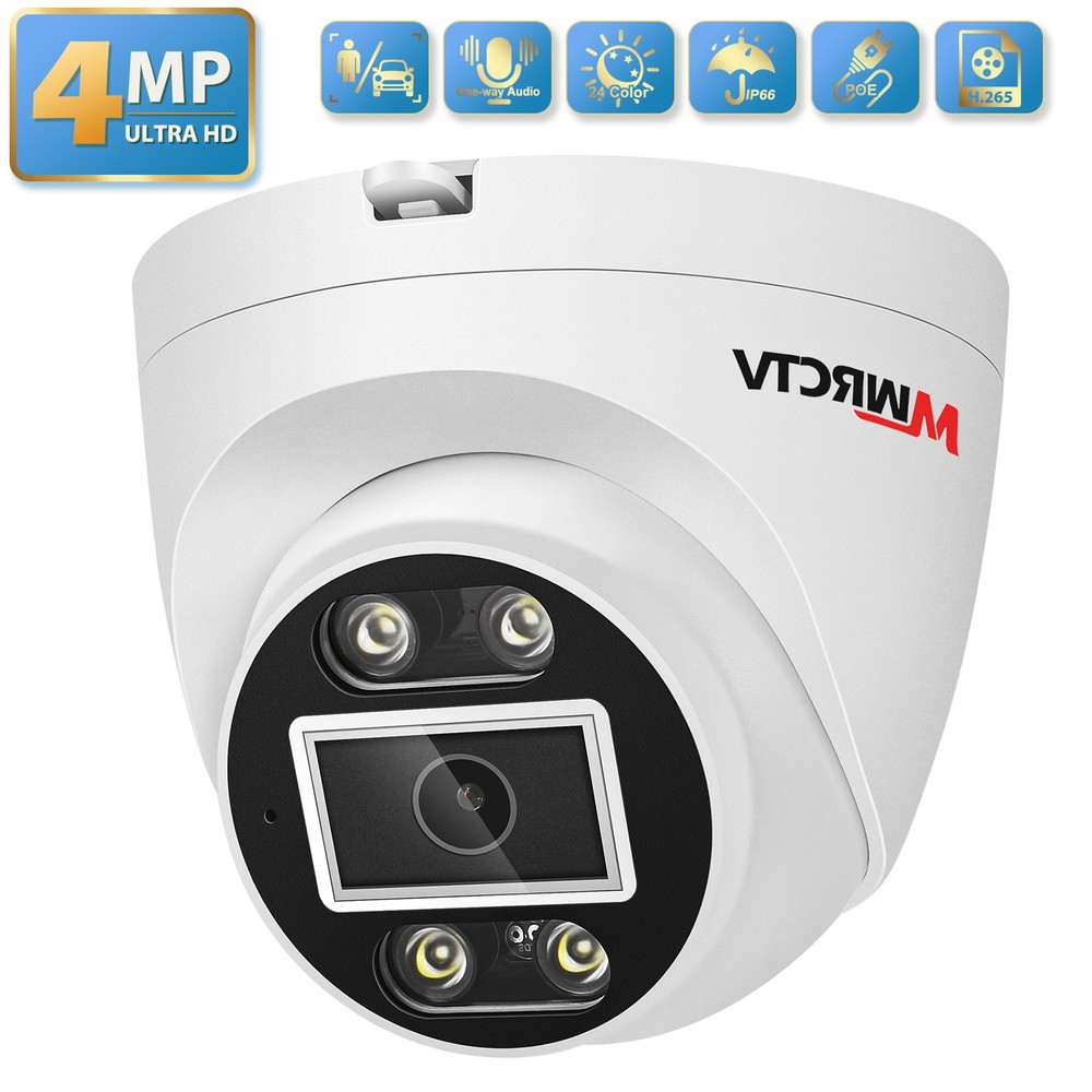 4MP HD POE Security Camera Outdoor for Security Only for NVR Usage