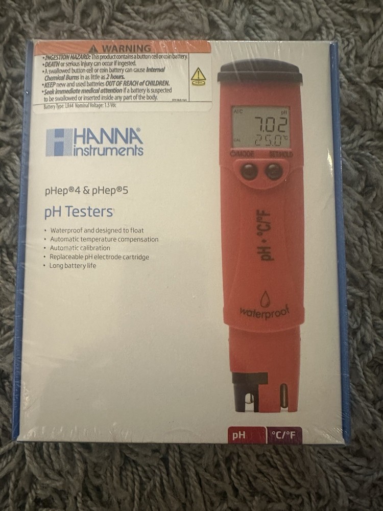 Hanna Instruments pH & Temperature Tester with 0.1 pH Resolution #HI98127