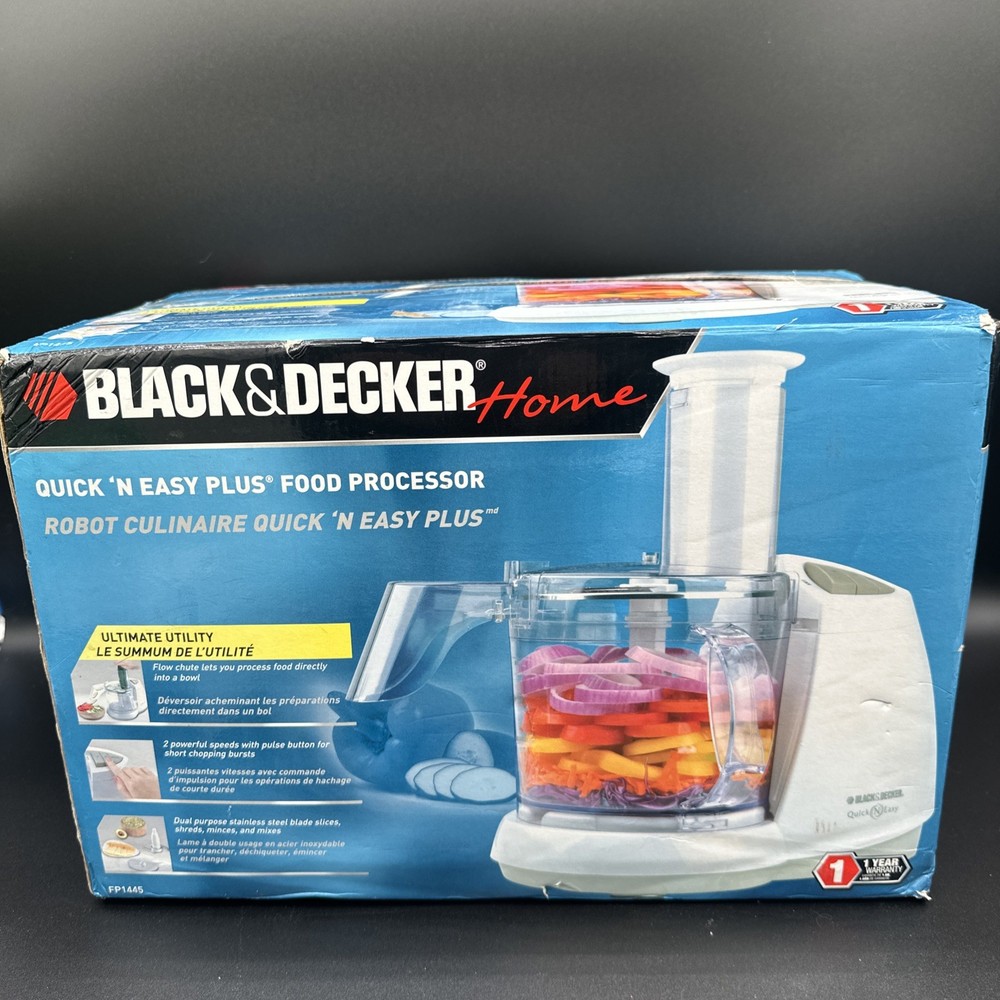 BLACK & DECKER Quick N Easy Plus Food Processor FP1450 OPEN BOX NEW