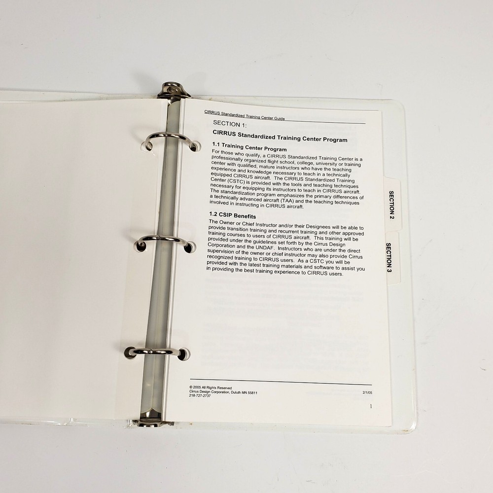 Cirrus Aircraft Standardized Training Center Program Manual