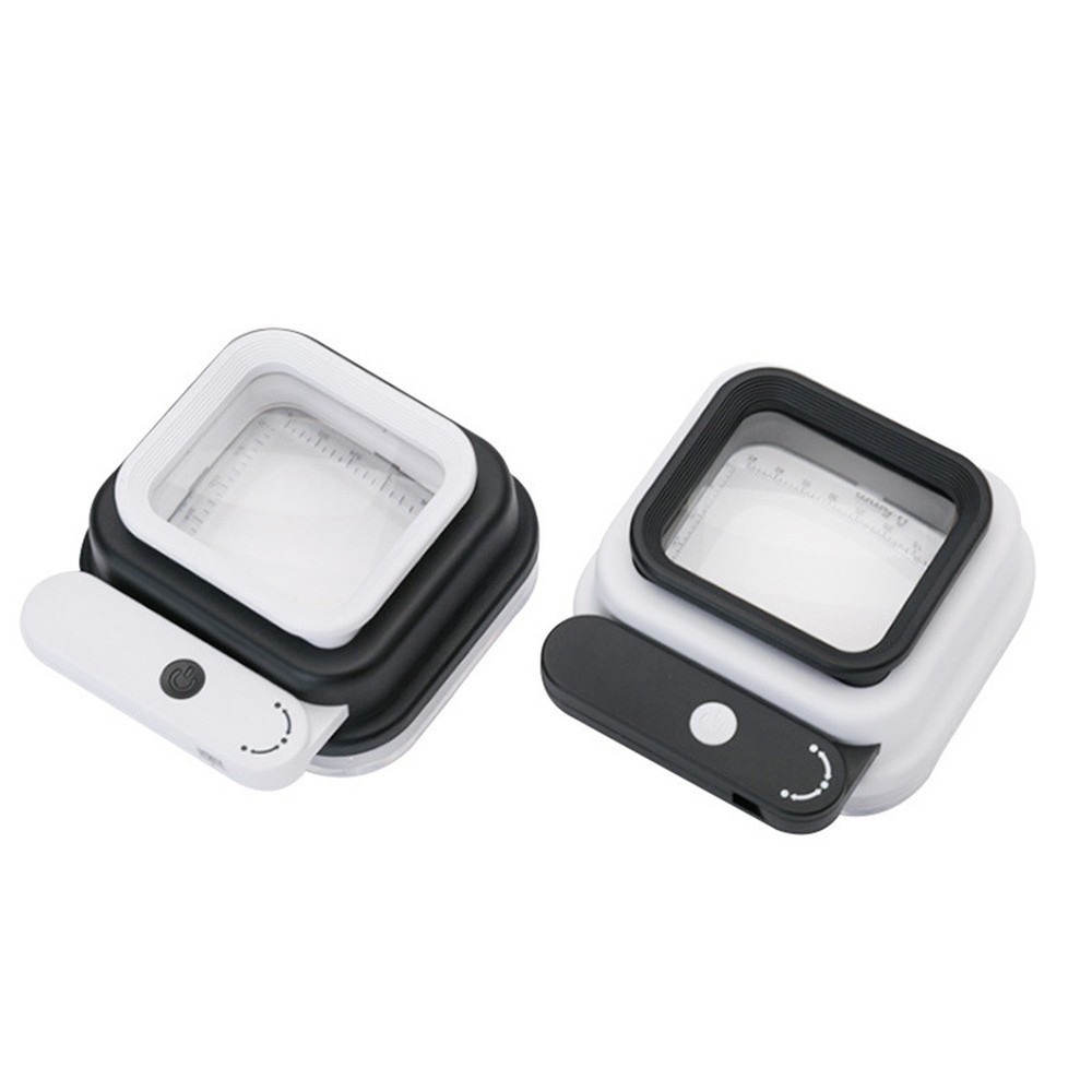 Multifunctional Magnifier with Rotatable Handle and Integrated LED Lights