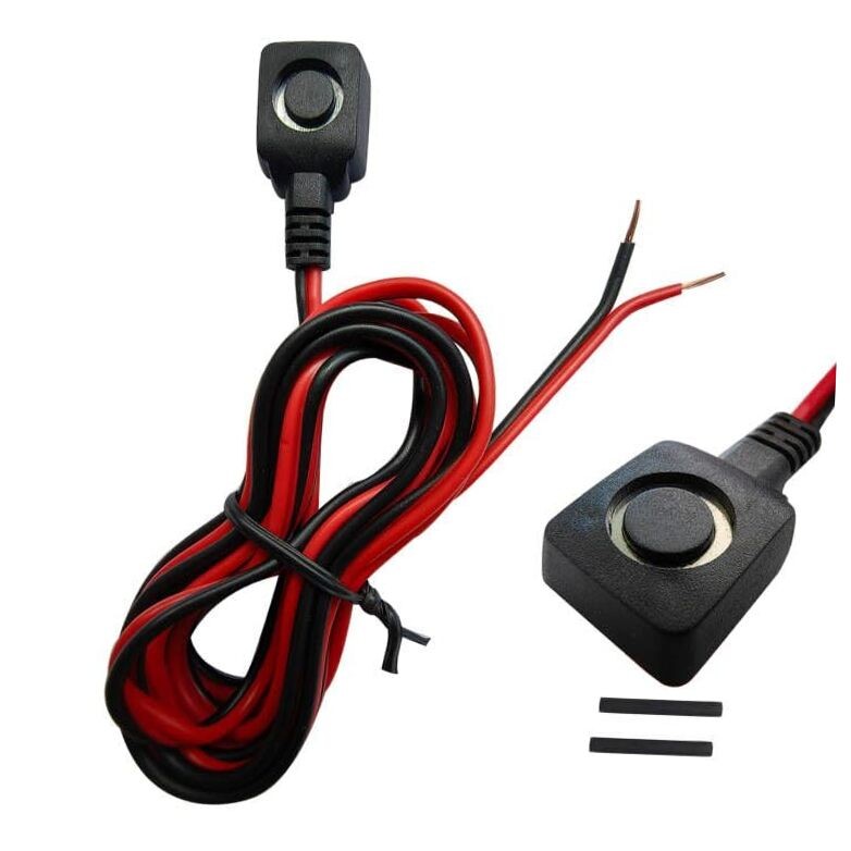 12V 24V Momentary Push Button Switch, 0.5M Pre-Wired Cable 0.5M Pre-wired Cable