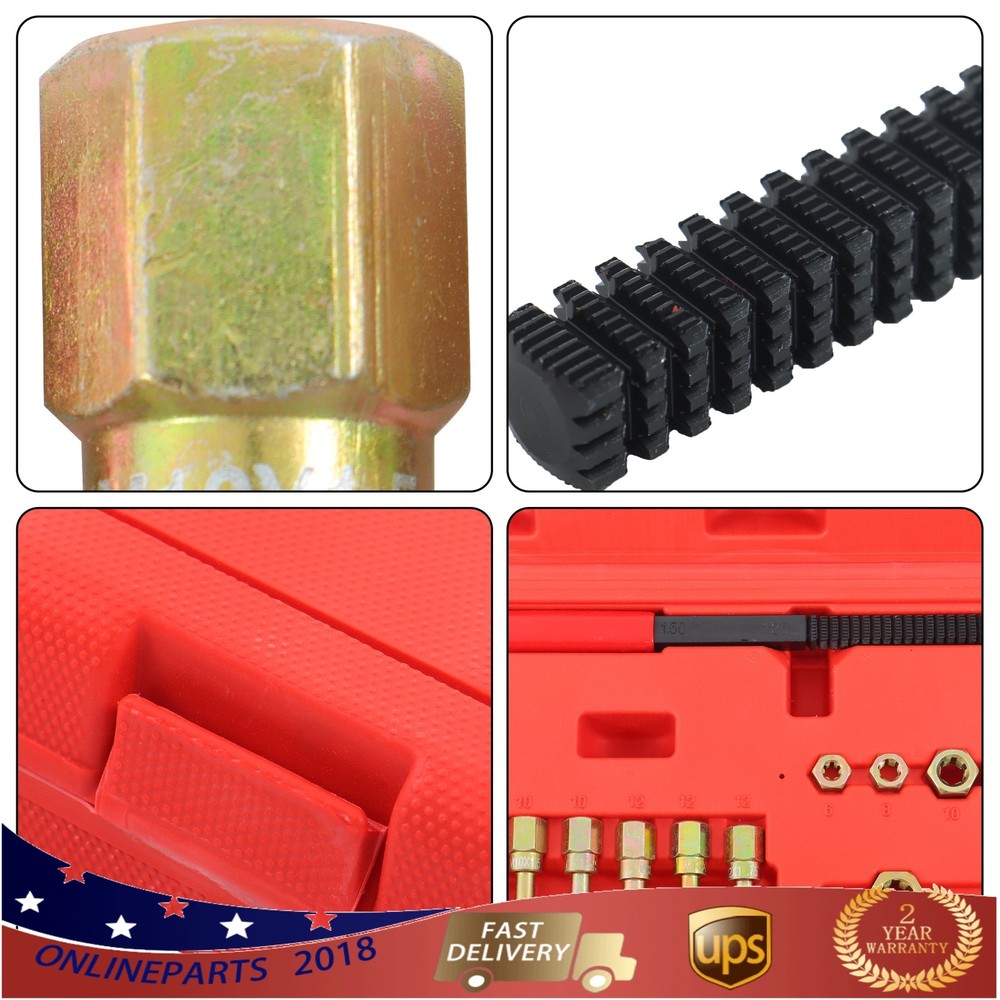 Thread Restorer Tool Thread Set 15Pcs Metric Thread Chaser Set M6 M8 M10 M12