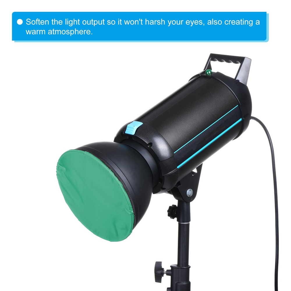 7" 18cm soft diffuser lamp cover, 4pcs fabric diffuser, green