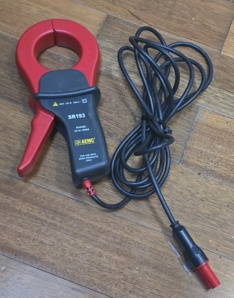 AEMC SR193 3A - 1200A 2" Current 600V CAT3 Probe for 3945 #2