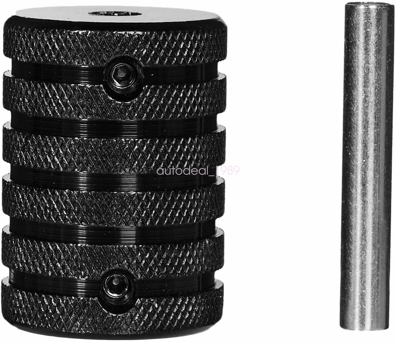 5pcs 25mm 1" Tattoo Machine Hand Grips Knurled Handle Aluminum Alloy Back Stem