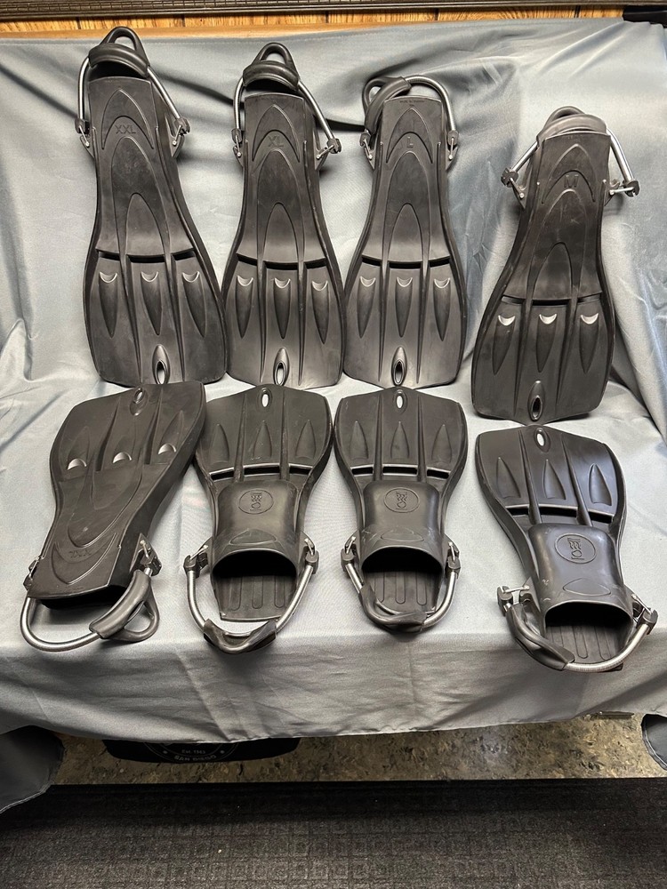 Fourth Element Tech Fin Scuba Fin. Size X -Large Black