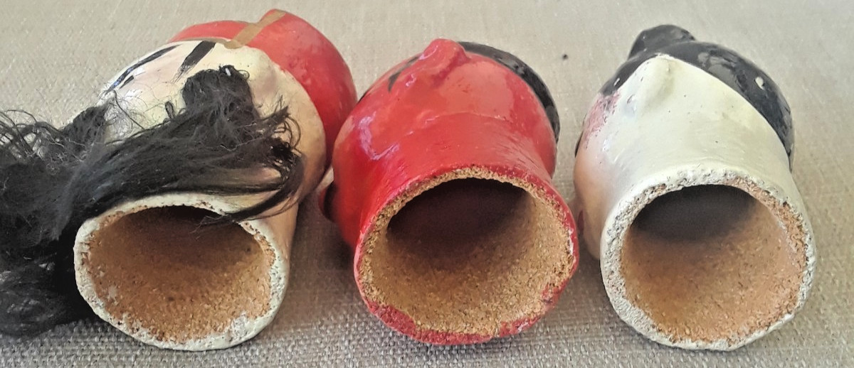 Vintage hand Made Chinese Finger Puppets