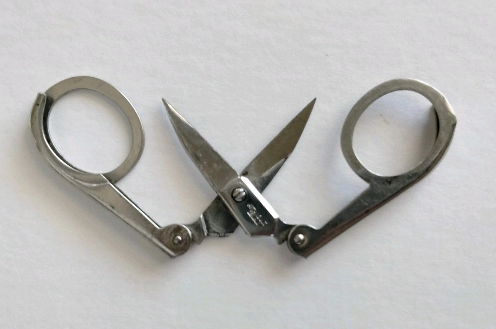 Vintage Artamount Foldable Scissors Made In Germany Needlework Scissors