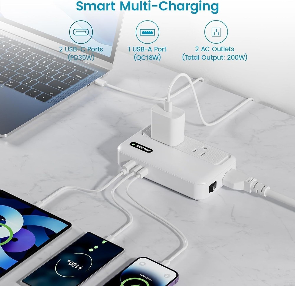 Efficient 220V to 110V Converter for Hair Tools with Multi-Plug Adaptability