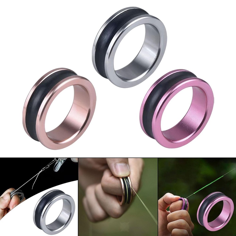 Fishing Line Puller Ring Wire Winding Ring Sturdy Portable Tool for Tying