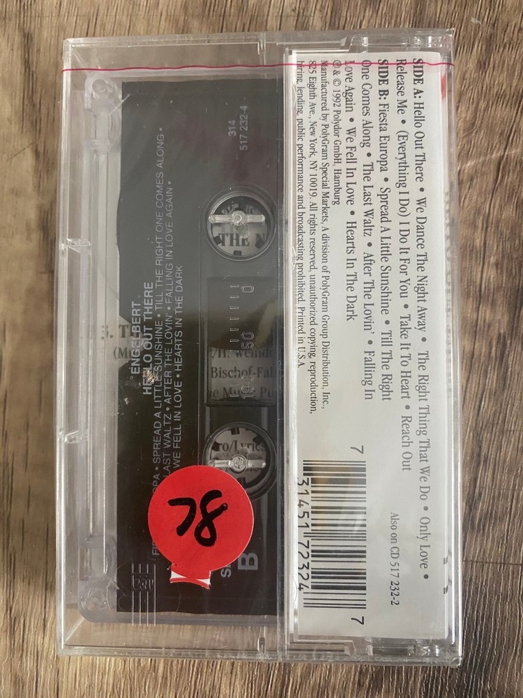 Engelbert Hello Out There Cassette 1992 Polydor
