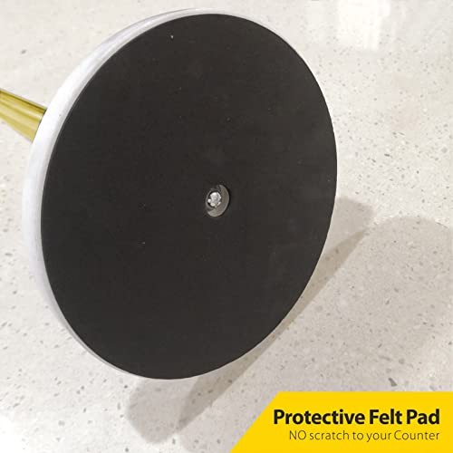 Hand Towel Holder Stand with Heavy Base, T-Shape Towel Rack, Free Marble Gold