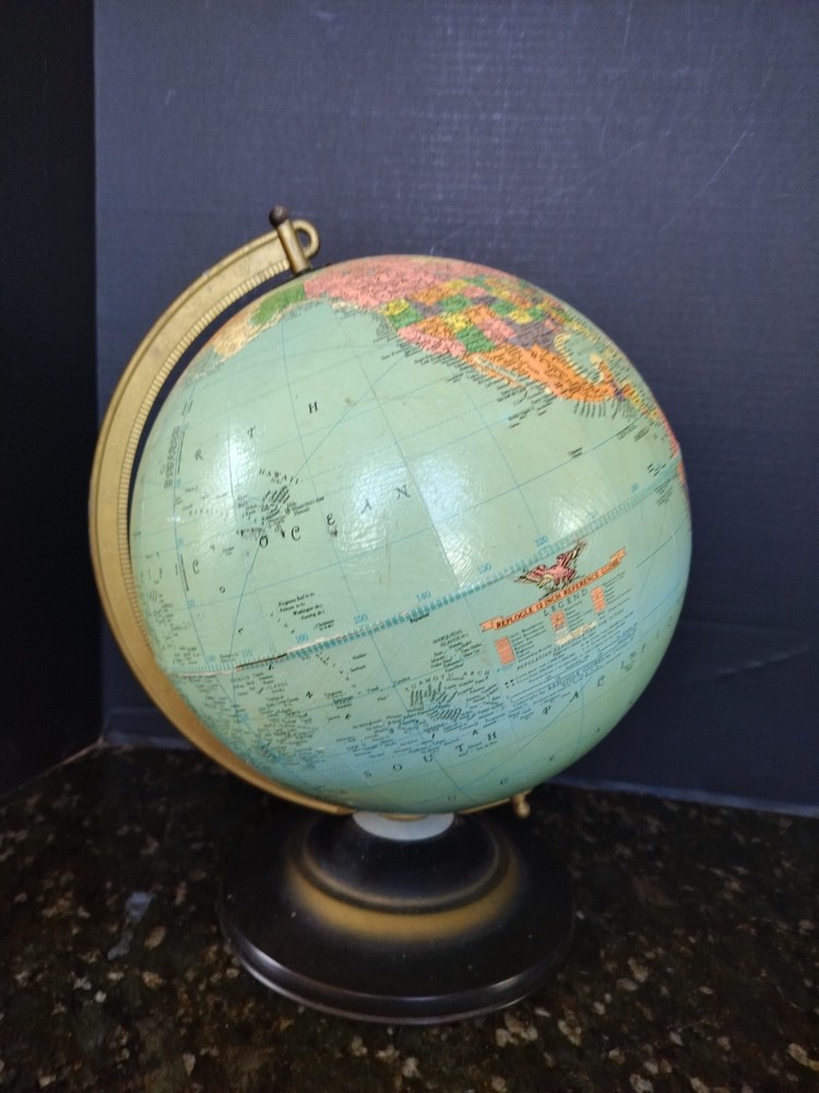 Vintage 1950s REPLOGLE 12" Reference Globe