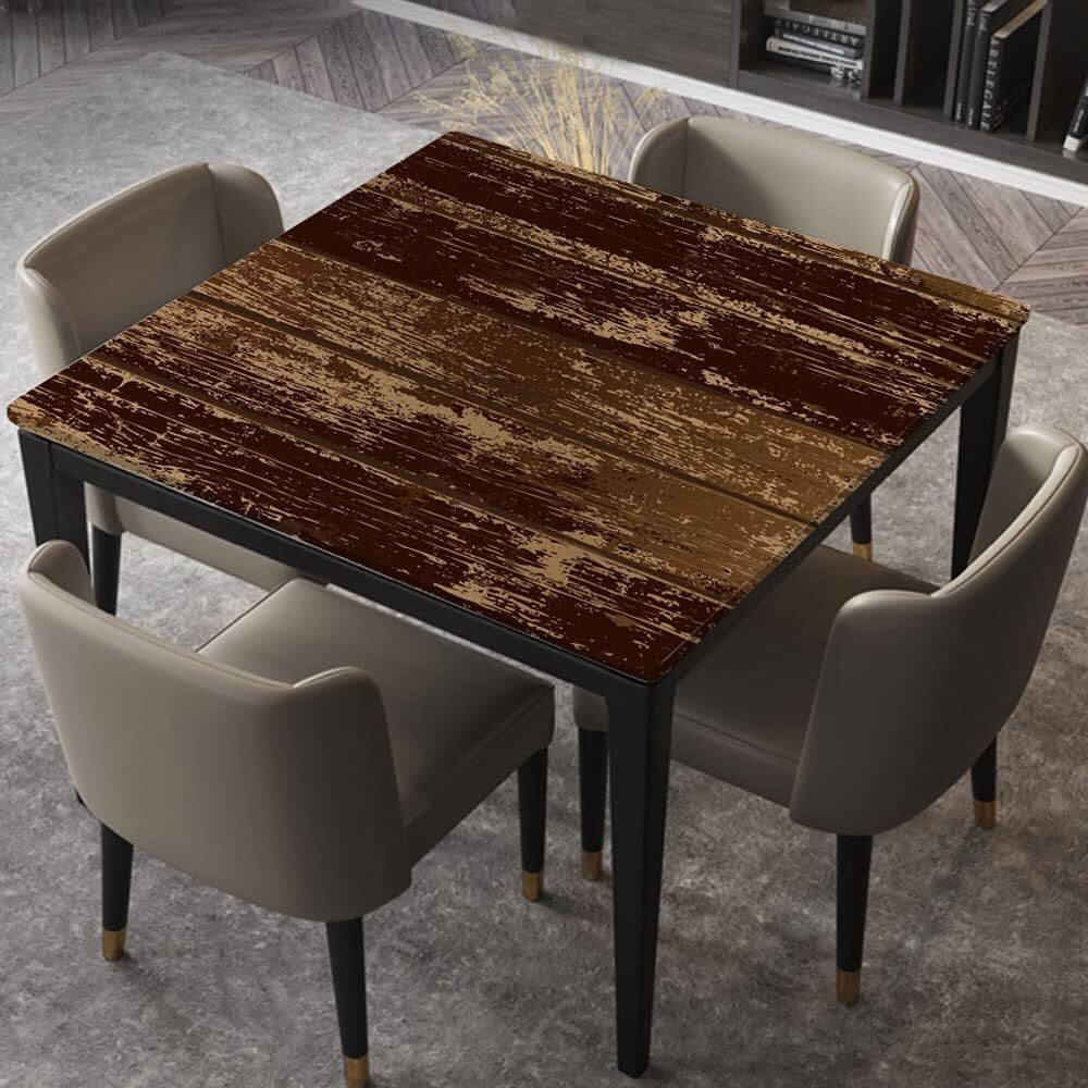 Square TableCloth Elastic Edged Fitted Table Cover Waterproof 100% Polyester