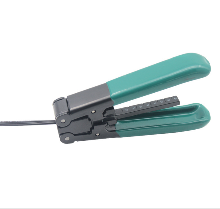 New Optical Fiber Stripper Covered Wire Cable Stripping Pliers With Scale