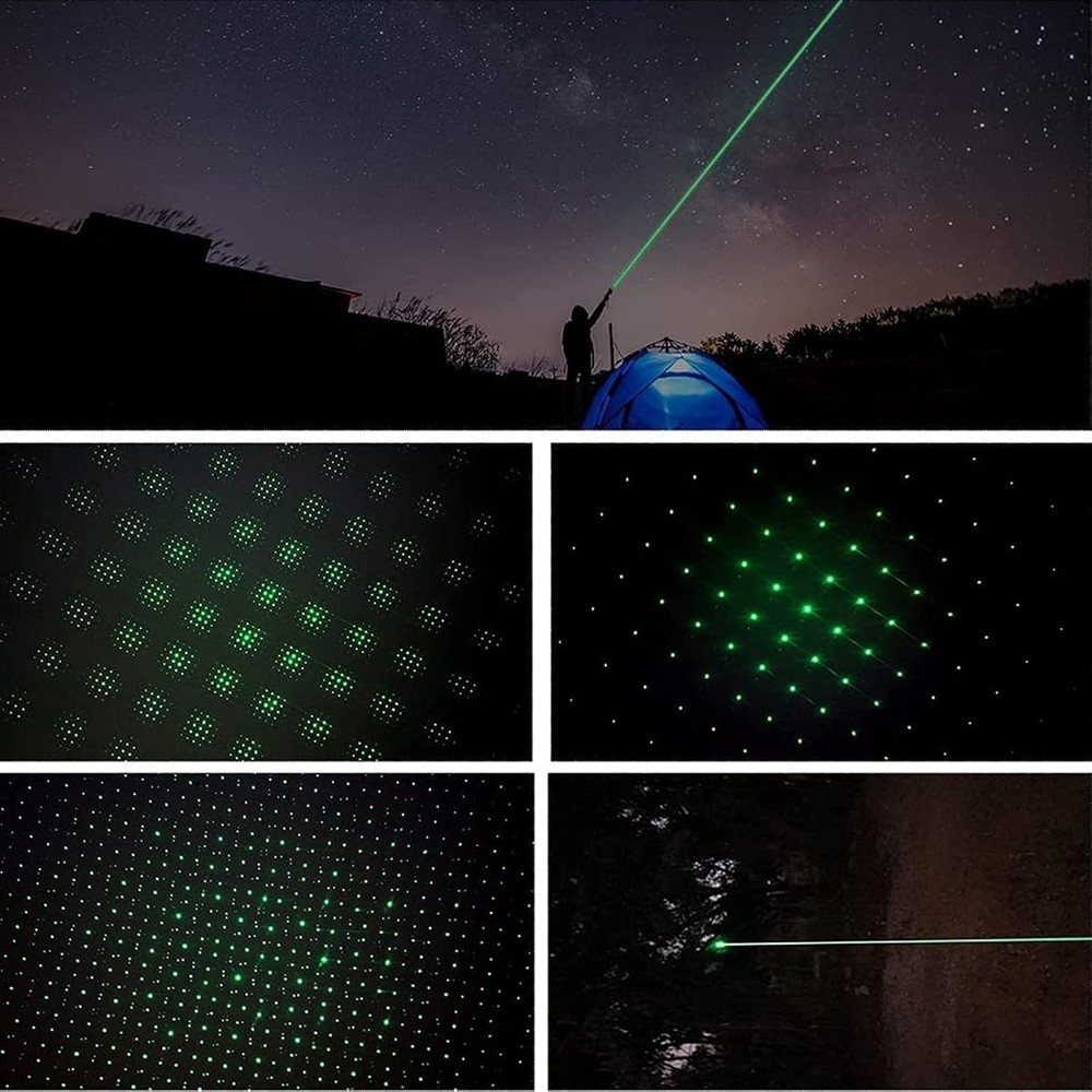 Green Laser Pointer High Power, USB Rechargeable Green Laser High Power Point...