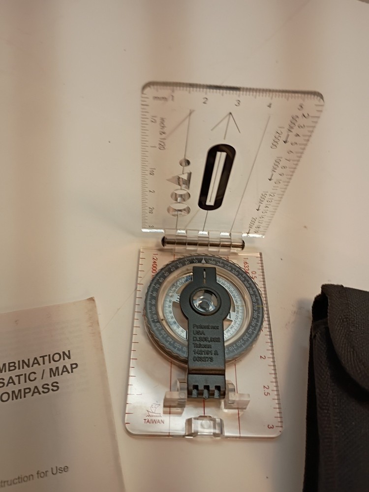 Coghlan's Combination Lensatic/Map Compass with Case & Owner's Manual