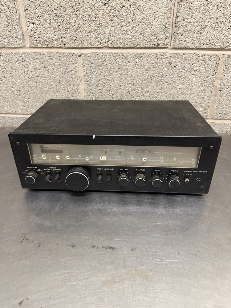 Amstrad Model EX222 Executive Stereo Receiver Untested  Made In England