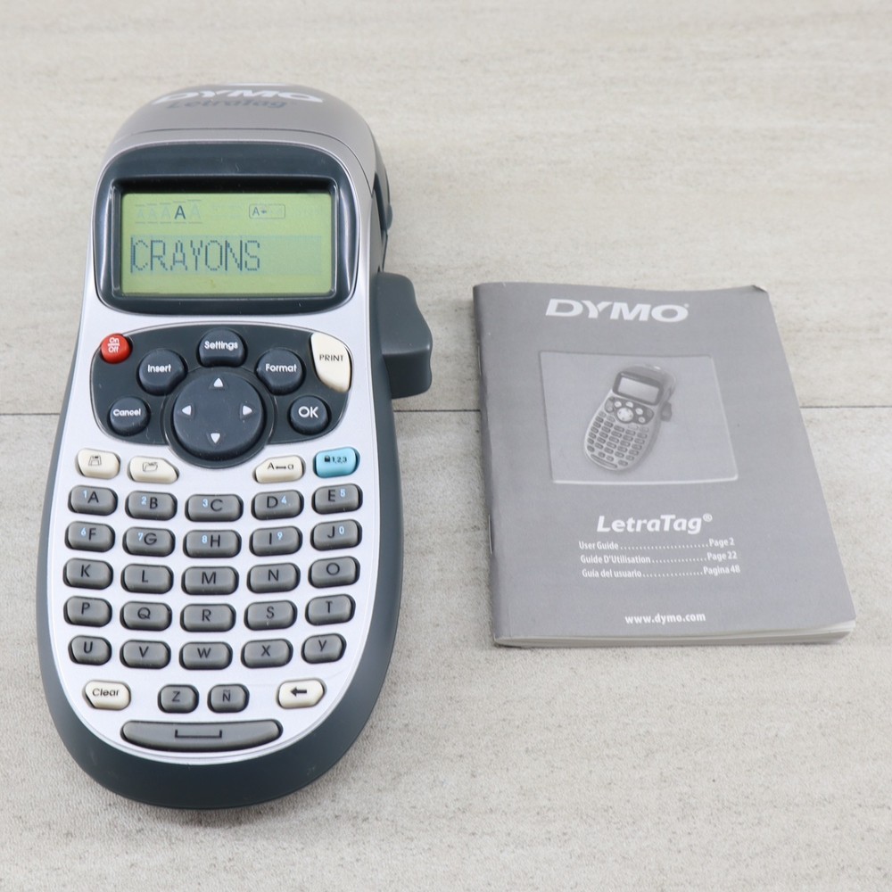 DYMO LetraTag Label Maker Handheld Labeler w/ Tape & Manual – Tested Works