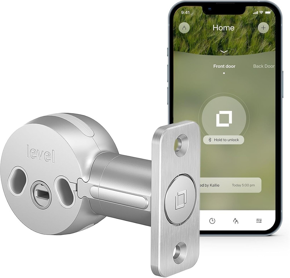 Level Bolt Retrofit Smart Lock Satin Bluetooth Deadbolt Lock C-D11U