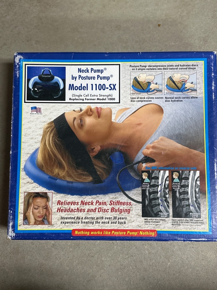 POSTURE PUMP 1100-SX Single Cell Extra Strength Neck Cervical Disk Hydrator NIB