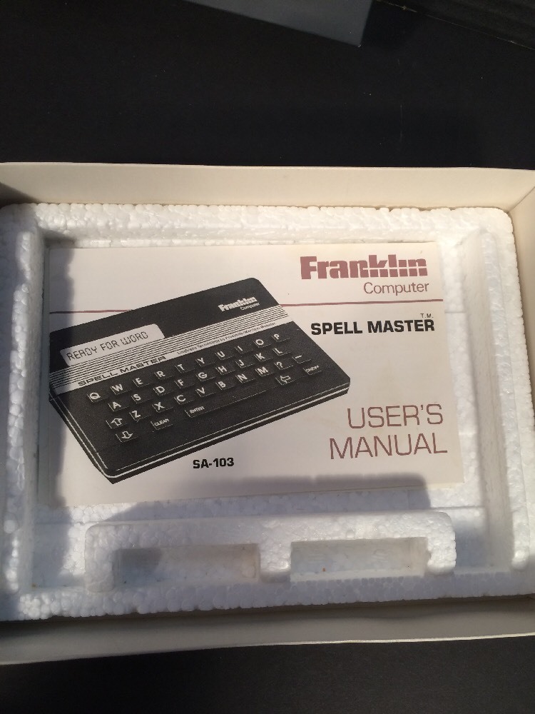 Franklin Computer Spell Master SA-103 Linguistic Technology With Box