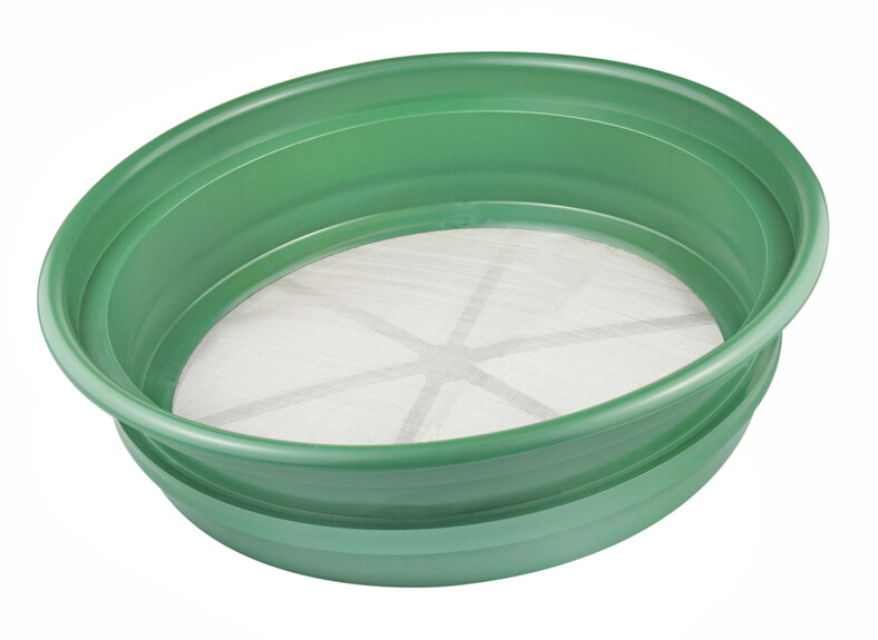 CLASSIFIER SIFTING PAN | 1/100" | STAINLESS STEEL SCREEN EARTH SIFTER STACKABLE