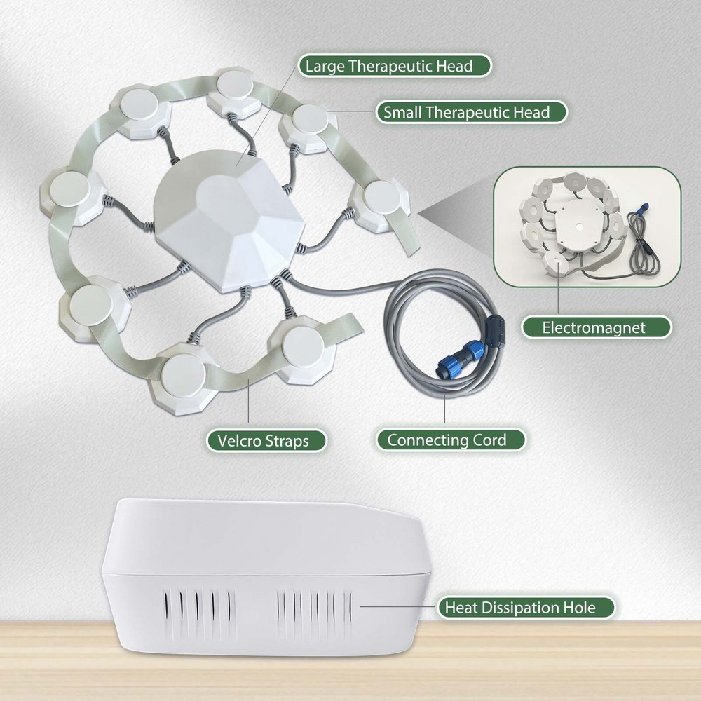 Lightweight Transcranial Brain Stimulation Device for Concussion Brain Injury