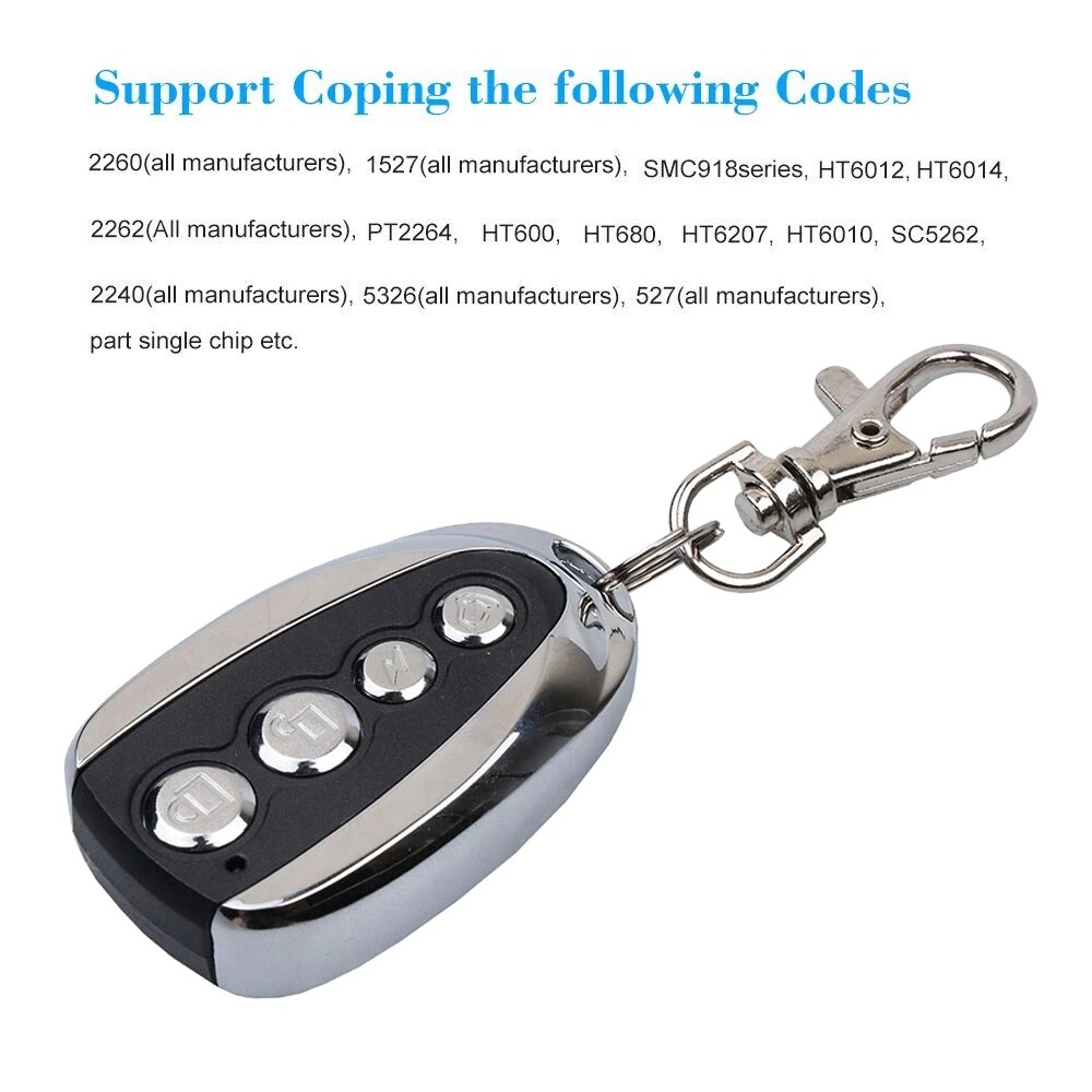 2 Remote Control Backup Key Sliding Gate Opener Automatic Operator 433.92MHz US