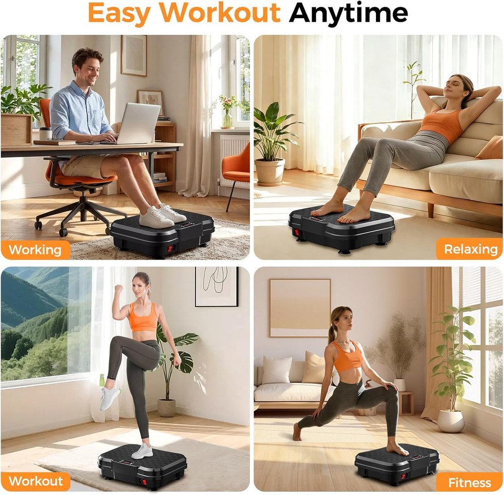 Vibration Plate Exercise Machine for Lymphatic Drainage, Vibration Platform for