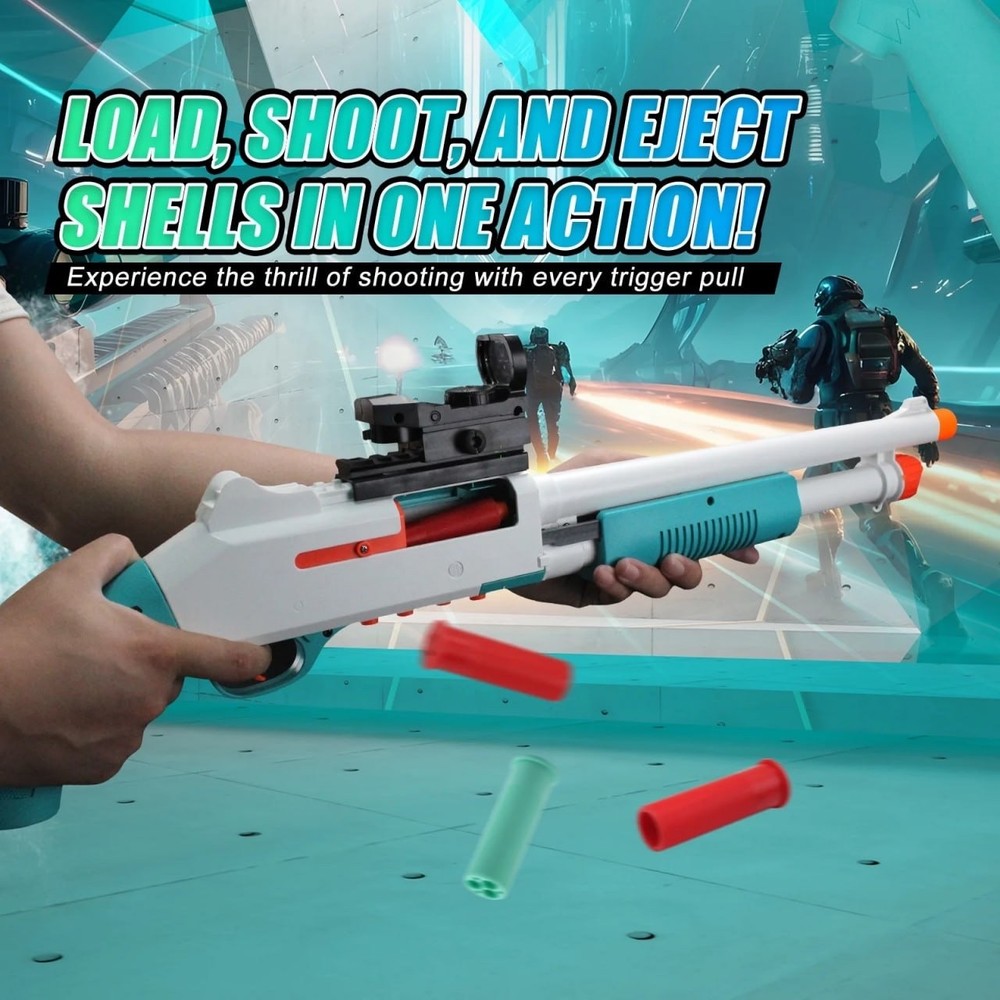 Foam Dart Blasters 30-inch Soft Darts Shell Ejecting Design