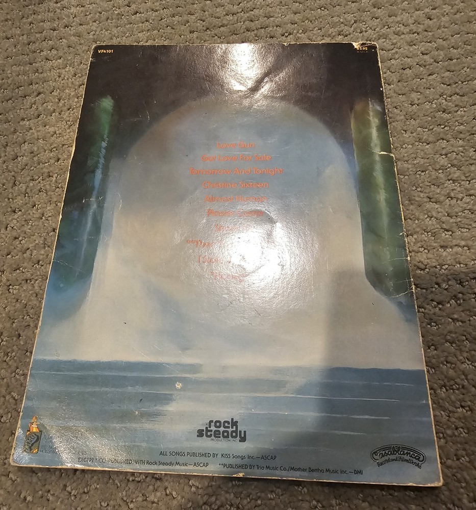 KISS LOVE GUN OG SONGBOOK