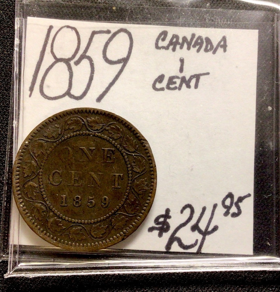 1859 Canada 1 Cent! ENN Coins