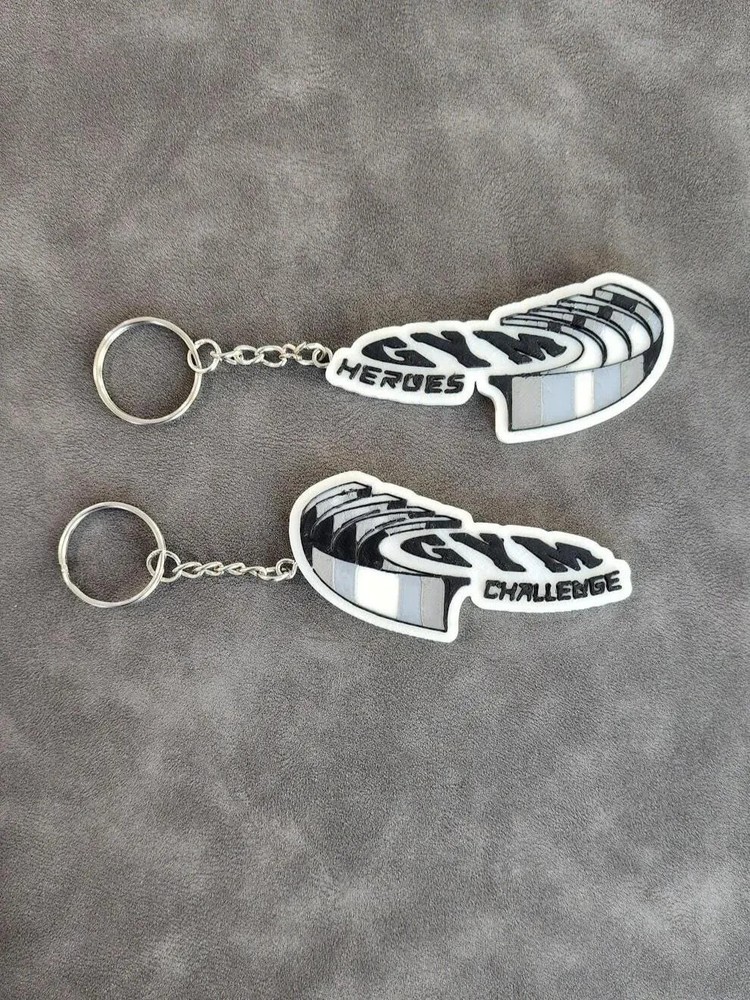 Pokemon Vintage Gen 1 Logo 3D Binder Pull Tags Label Keychains Collection Genera