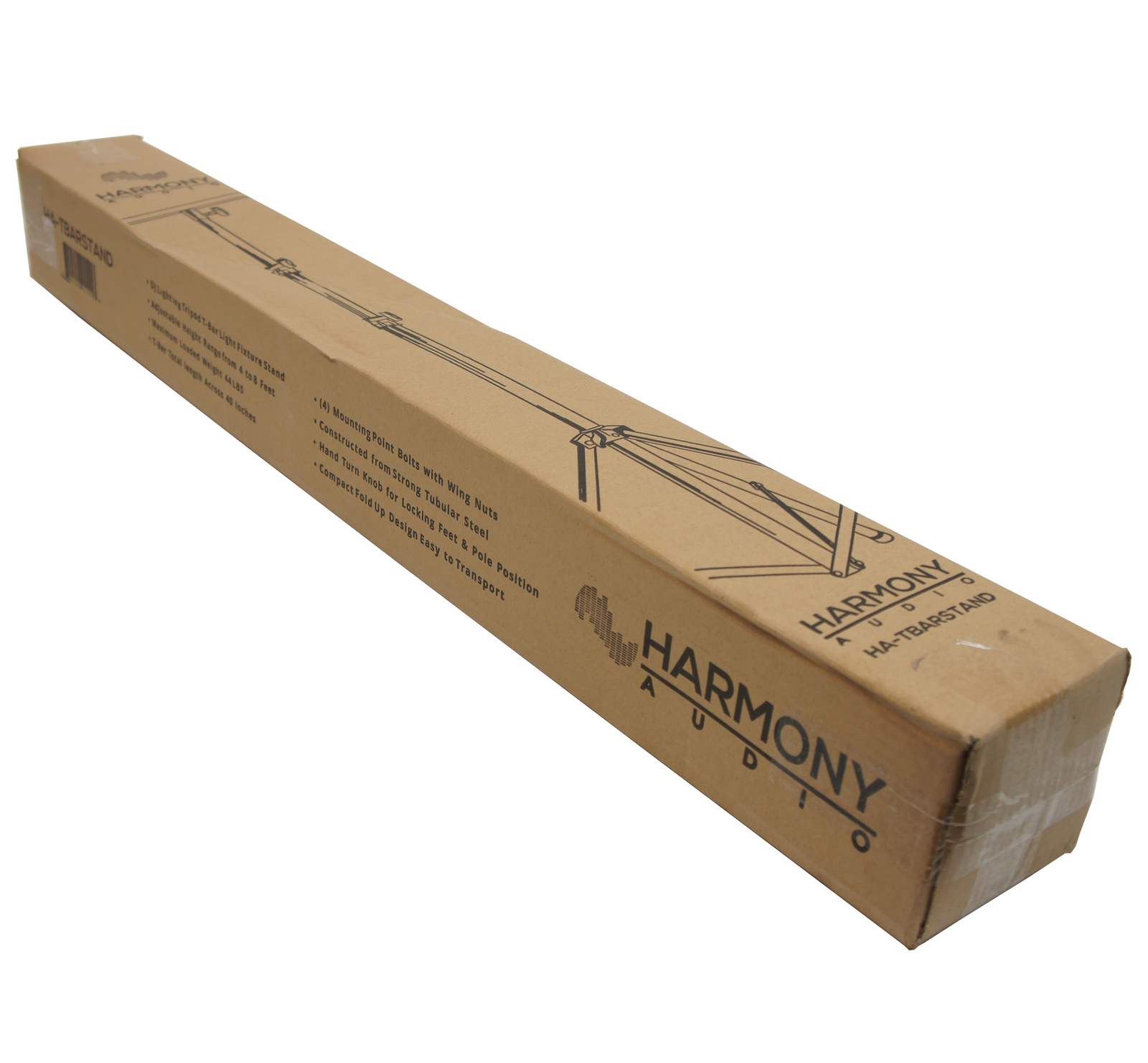 Harmony Audio HA-TBARSTAND Pro DJ Lighting Tripod & T-Bar Portable Light Stand