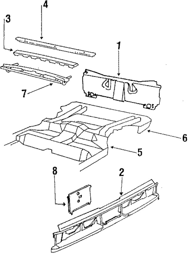 Genuine GM Panel Above Lid 20598912