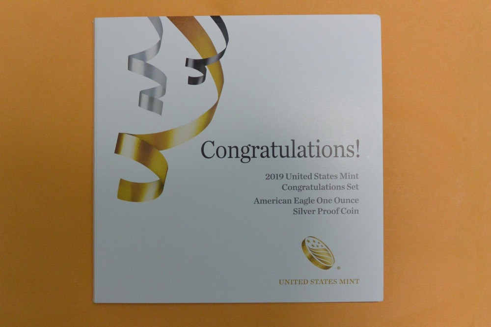 2019 W PROOF SILVER EAGLE CONGRATULATIONS SET
