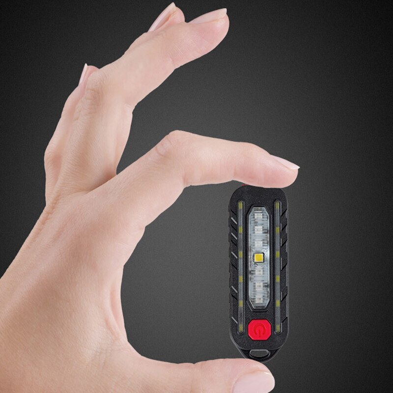 LED Warning Light Red Blue Strobe Shoulder Flashlight Waterproof Outdoor Running