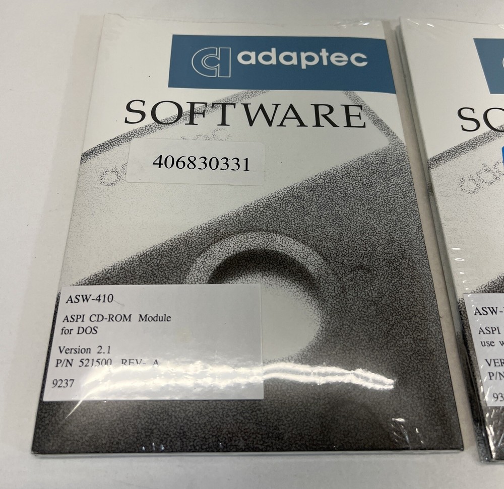 NEW Adaptec Software ASW-410 Version 2.1 & ASW-1210 Version 2.1