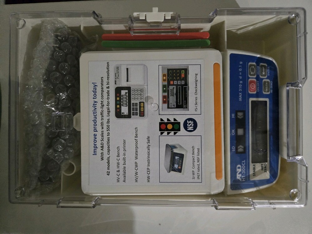 A&D Digital Scale 310g x 0.1g with Check Weigher Function - High Precision