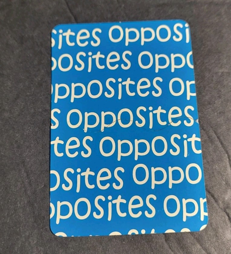 40 Opposite Words Flash Cards Homeschooling Game Learning Childrens