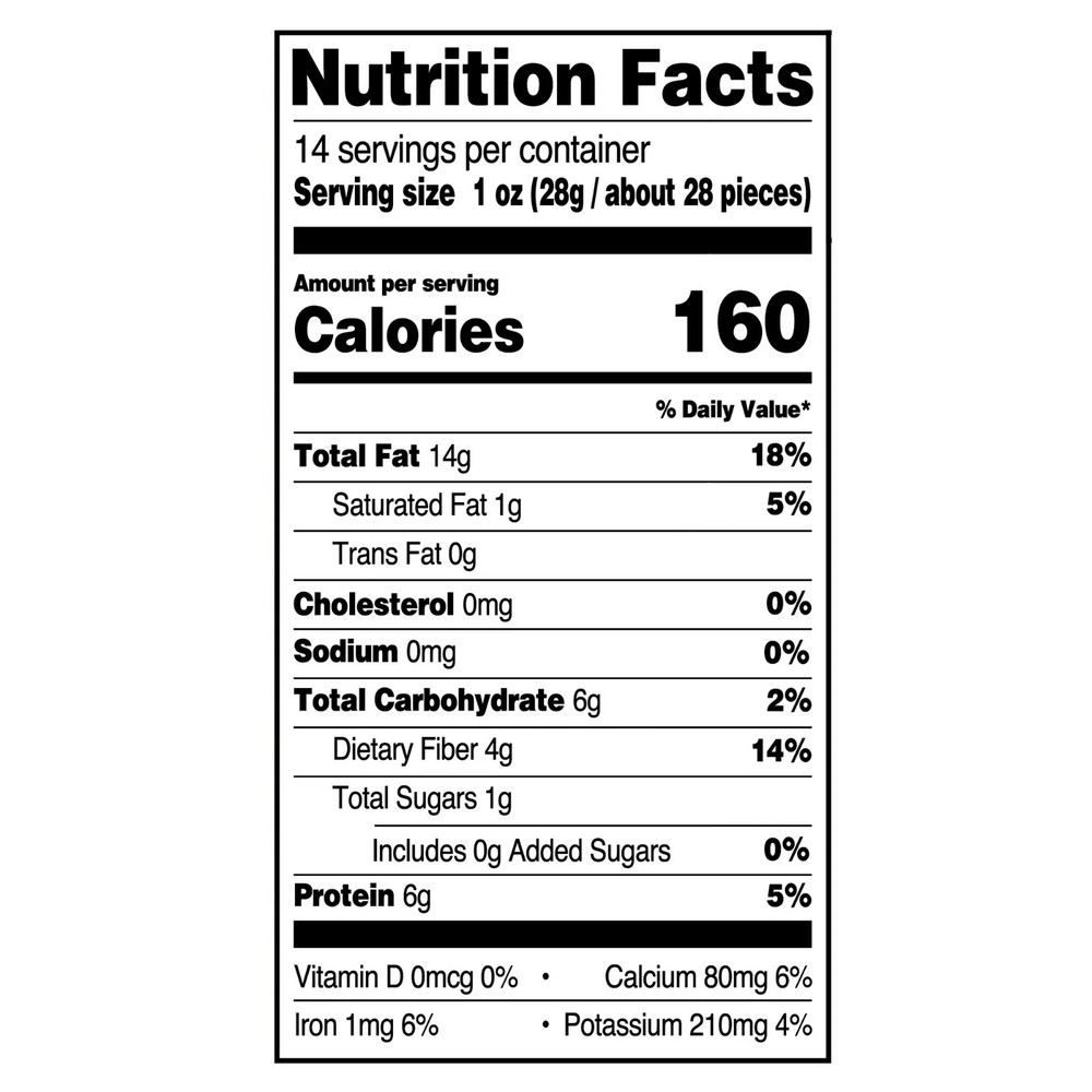 Great Value Whole Natural Almonds, 14 oz