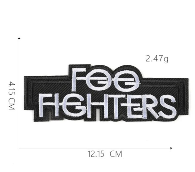 Foo Fighters Rock Band Iron On Embroidered Patch
