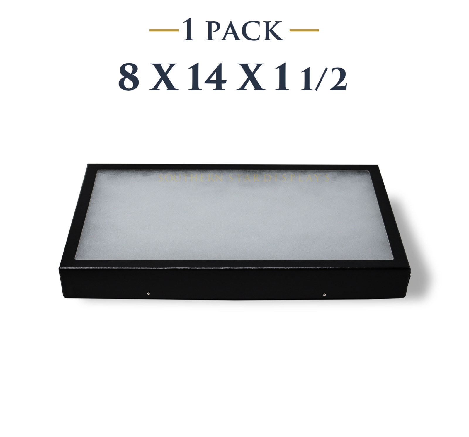 8 x 14 x 1 1/2 Riker Display Case Box for Collectibles Arrowheads Jewelry &More