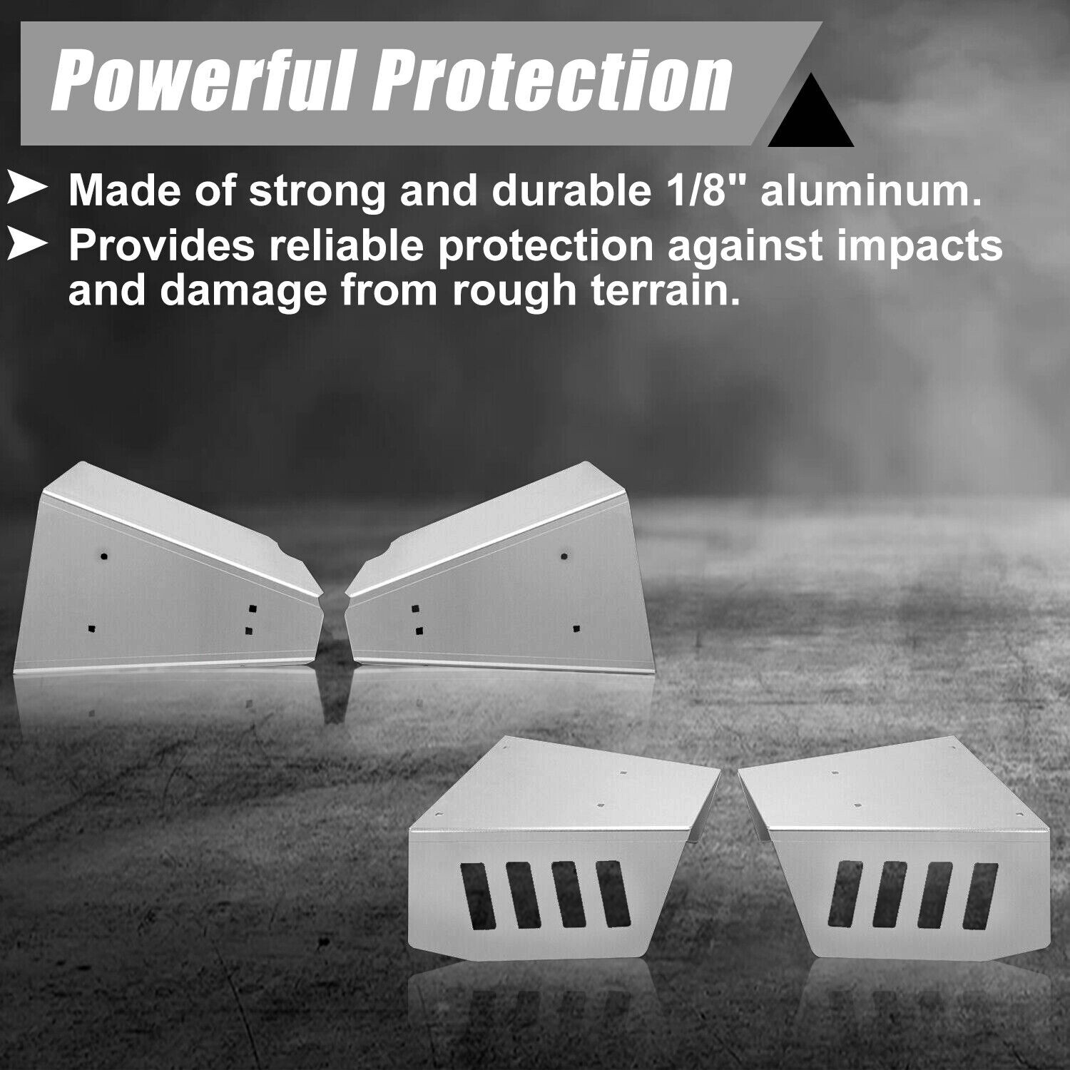 For Polaris Ranger XP 900 / 1000 13-19 Front & Rear A-ARM Guards Skid Plate